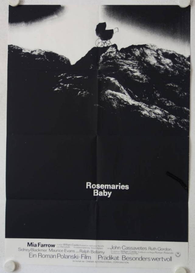 Rosemaries Baby originales deutsches Filmplakat (R70s)